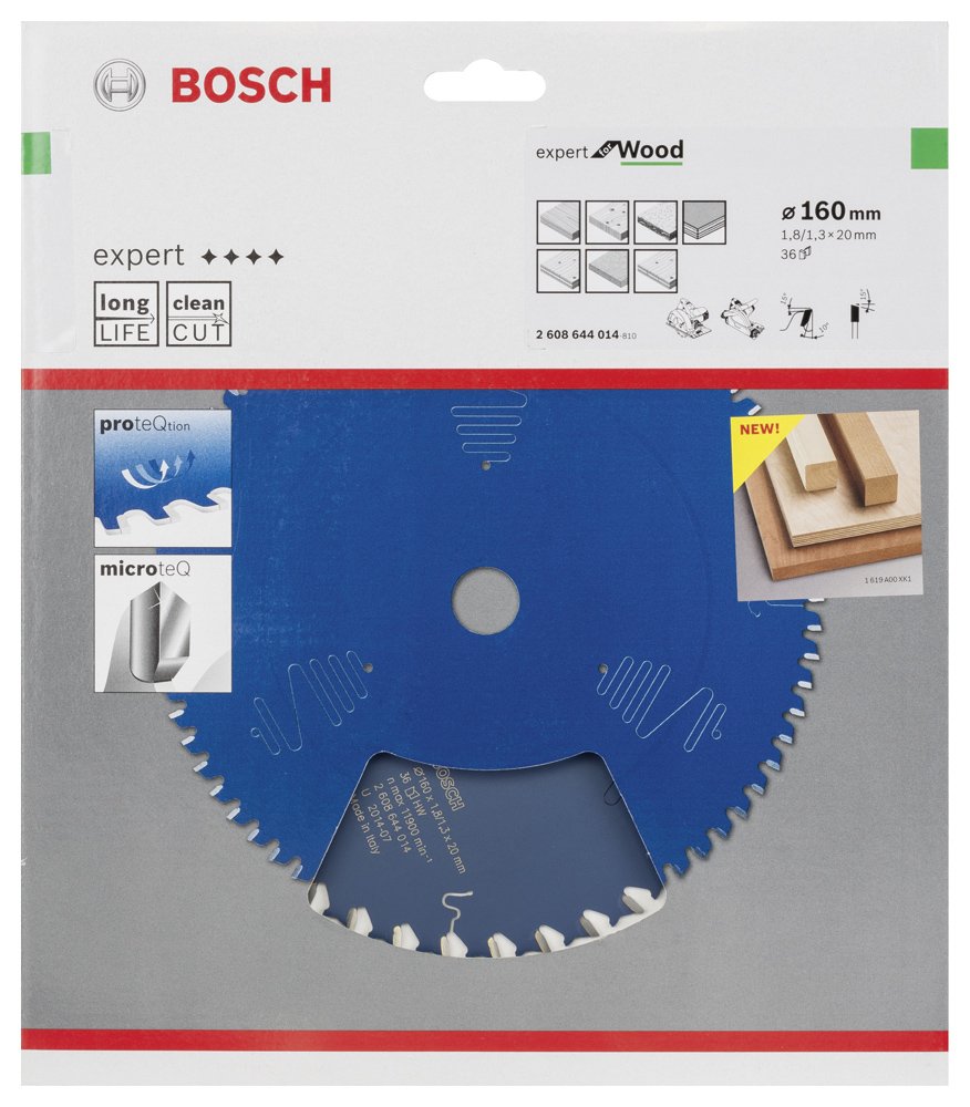 Bosch EXW Daire Test. Bıç. 160*20 mm 36 D E
