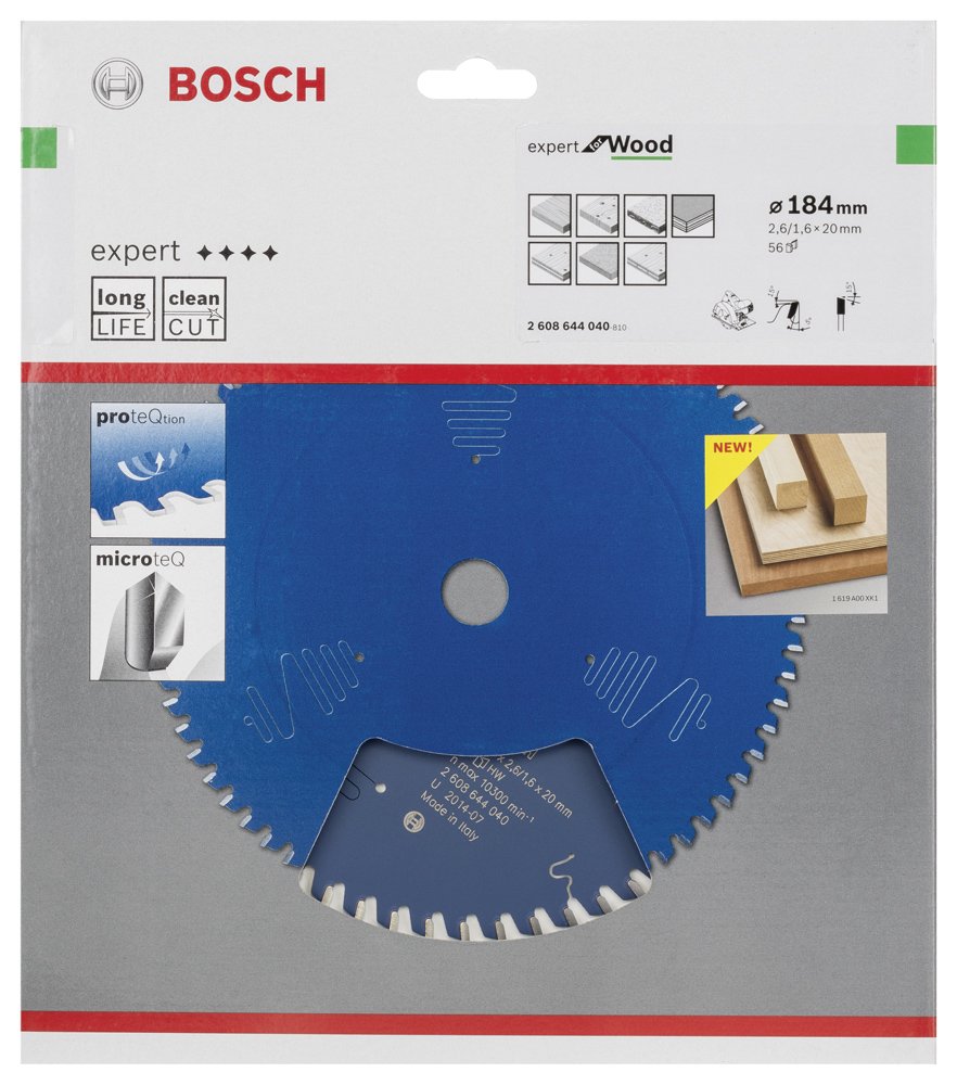Bosch EXW Daire Test. Bıç. 184*20 mm 56 D E