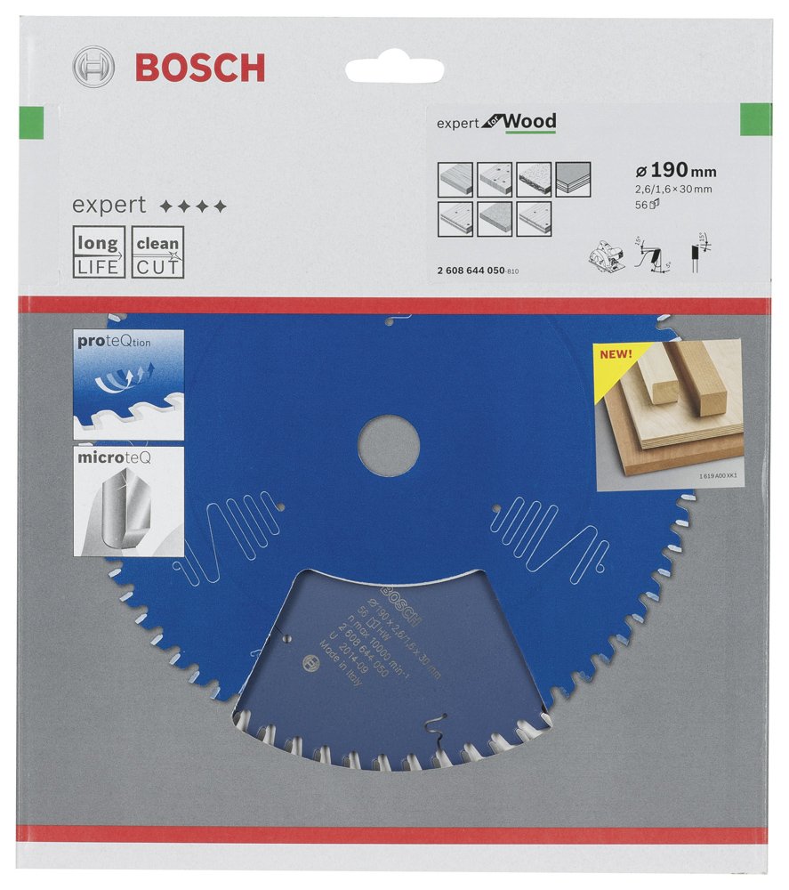 Bosch EXW Daire Test. Bıç. 190*30 mm 56 D E