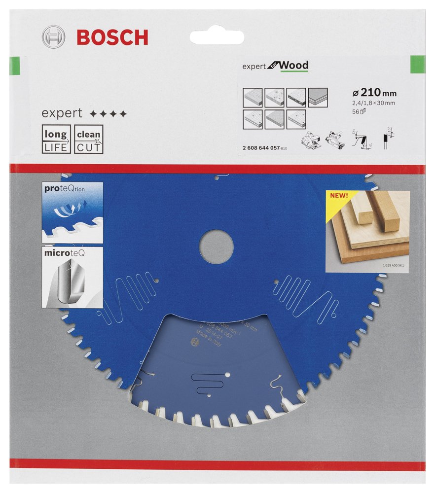 Bosch EXW Daire Test. Bıç. 210*30 mm 56 D E