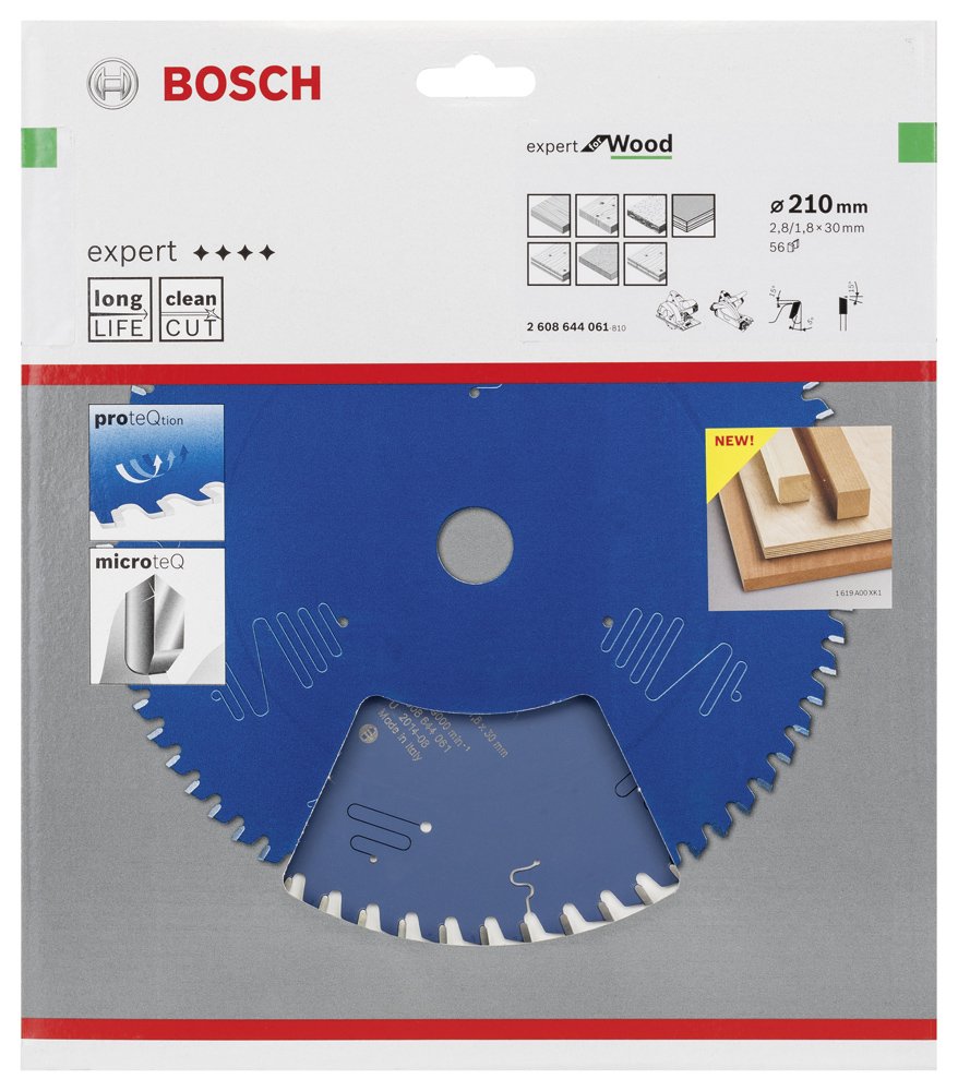 Bosch EXW Daire Test. Bıç. 210*30 mm 56 D E