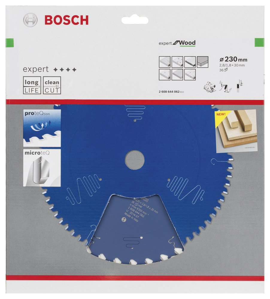 Bosch EXW Daire Test. Bıç. 230*30 mm 36 D E