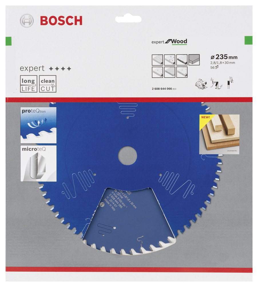 Bosch EXW Daire Test. Bıç. 235*30 mm 56 D E