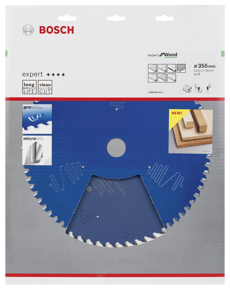 Bosch EXW Daire Test. Bıç. 355*30 mm 60 D E