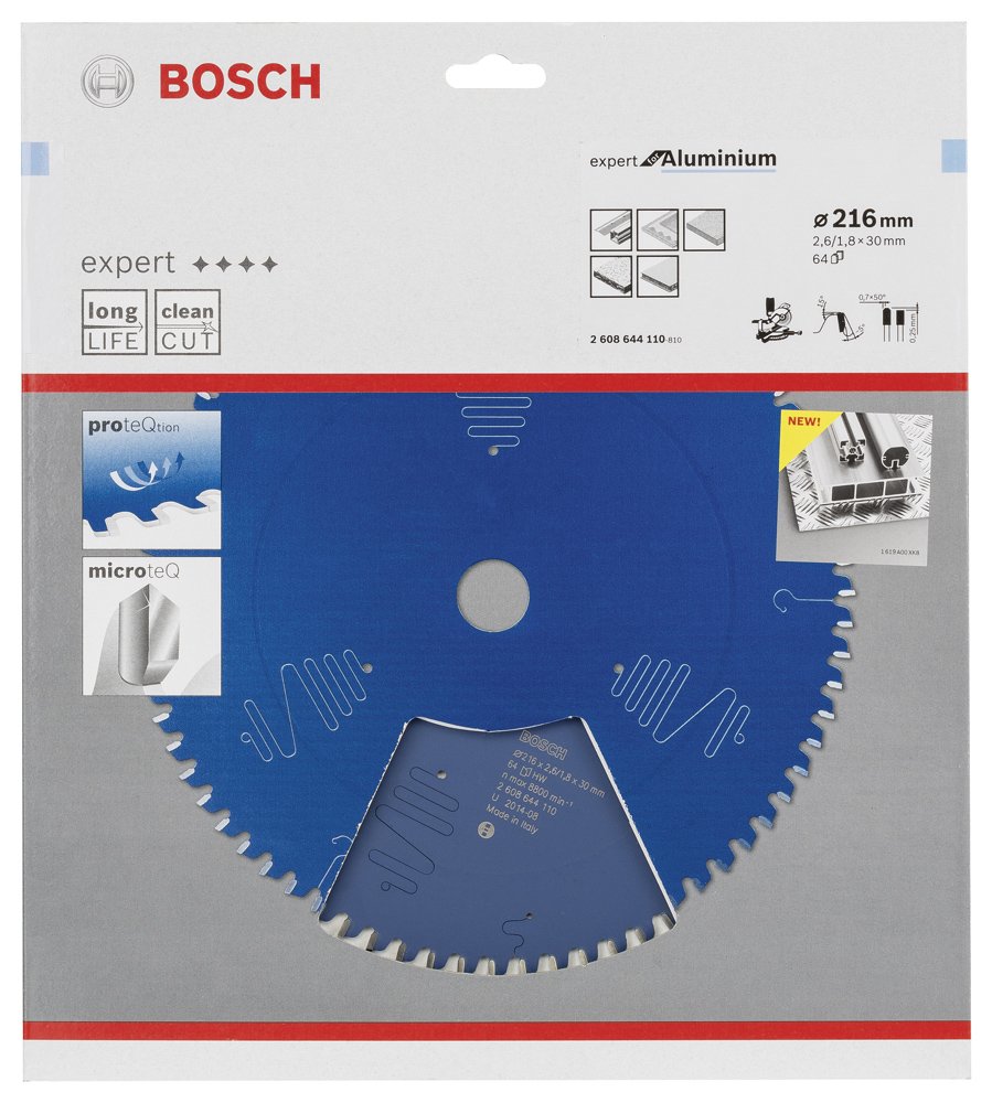 Bosch EXAL Daire Test. Bıç. 216*30 mm 64 D G