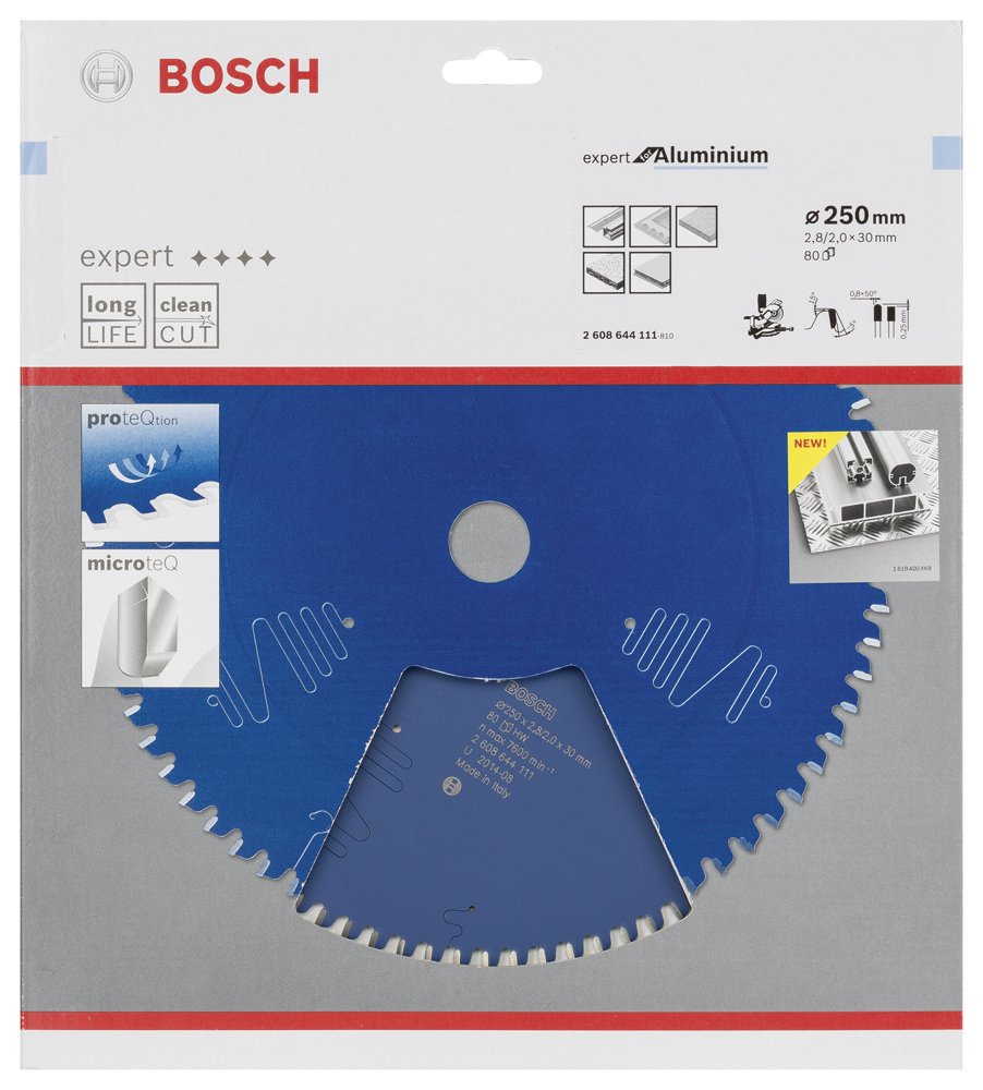 Bosch EXAL Daire Test. Bıç. 250*30 mm 80 D G