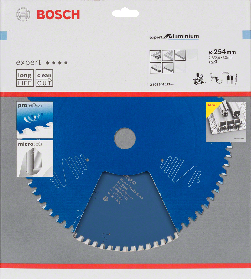 Bosch EXAL Daire Test. Bıç. 254*30 mm 80 D G