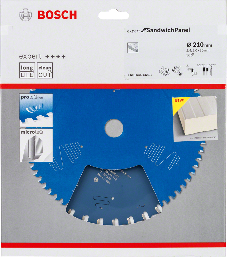 Bosch EXSP Daire Test. Bıç. 210*30 mm 36 D E