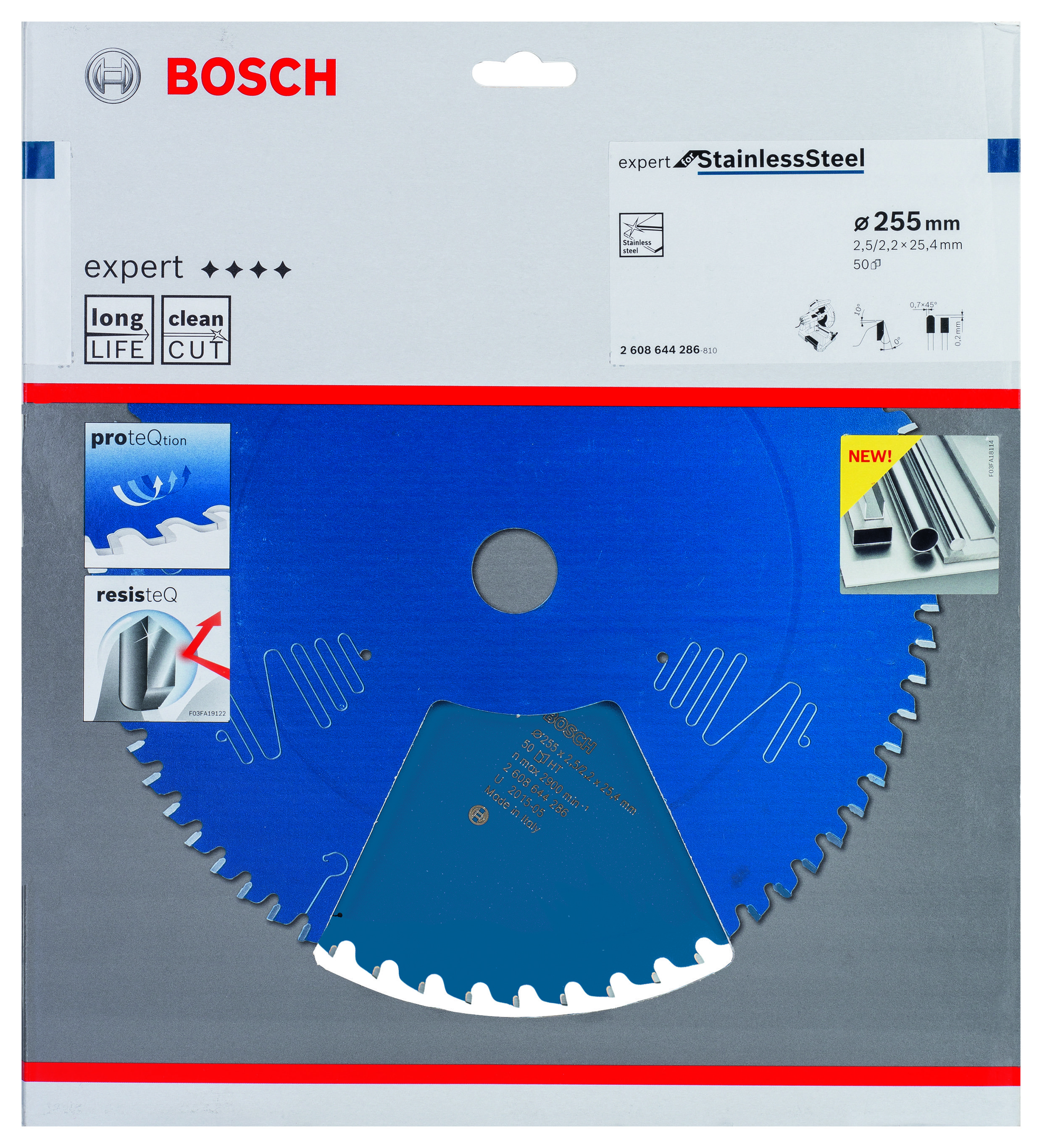 Bosch EXSST Daire Test. Bıç. 255* 50 mm D T