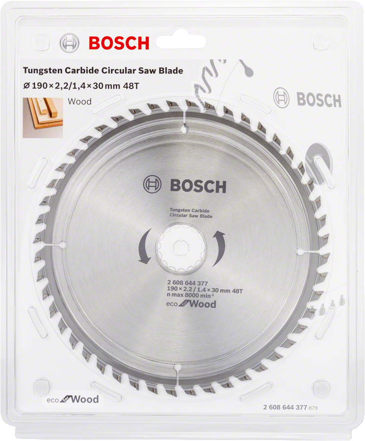 Bosch ECOW Daire Test. Bıç. 190*30 mm 48 D E