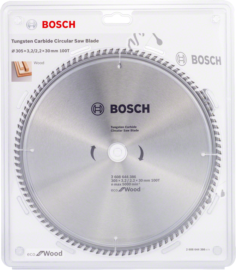 Bosch ECOW Daire Test. Bıç. 305*30 mm 100 D T