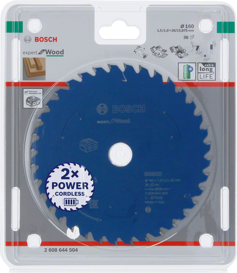 Bosch EXW Daire Test. Bıç. 160*20 mm 36 D E/C
