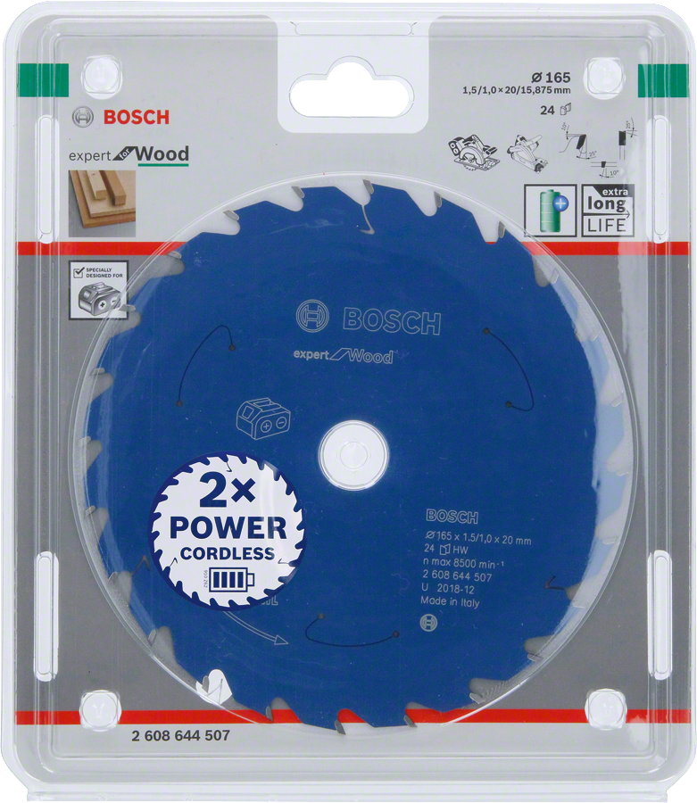 Bosch EXW Daire Test. Bıç. 165*20 mm 24 D E/C