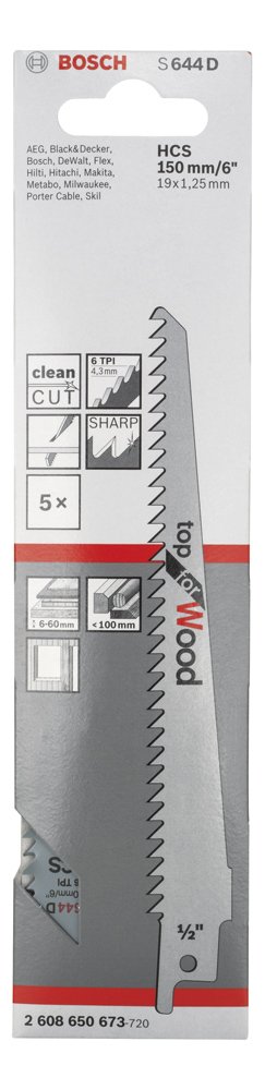 Bosch Panter Testere TopforWood S644D 5 li