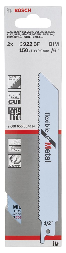 Bosch Panter Testere FlexforMetal S922BF 2 li