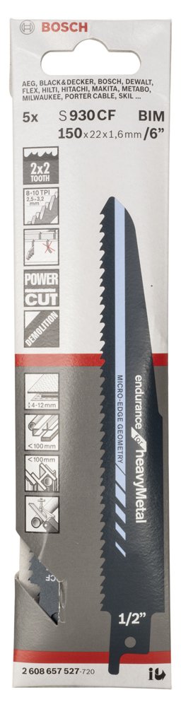 Bosch PRO Thick Metal Panter Testere S930CF 5 li