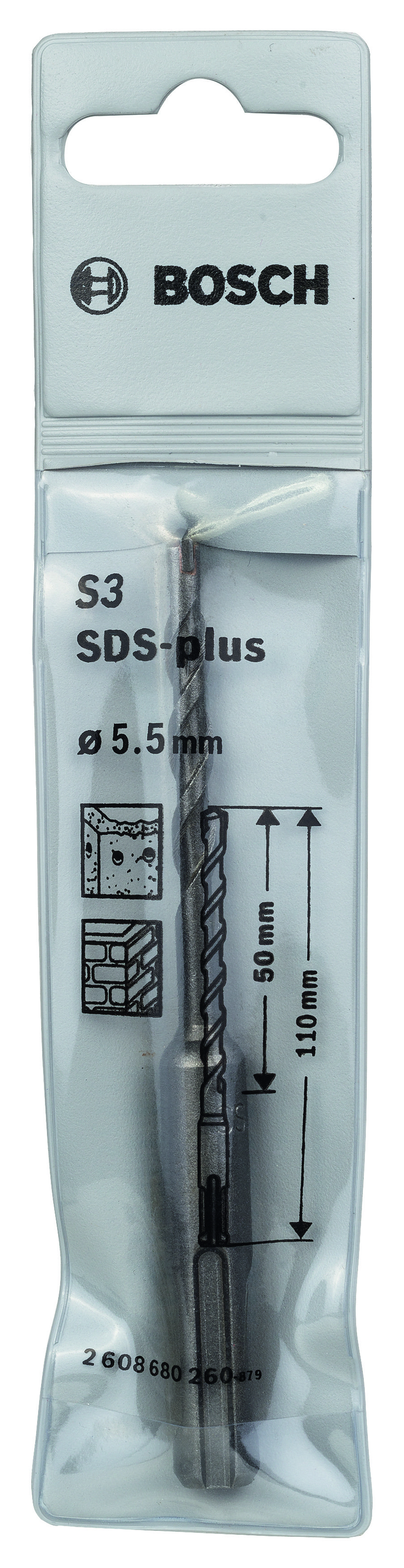 Bosch SDS-Plus-1 K-Delici Ucu 5.5*110 mm 1 li
