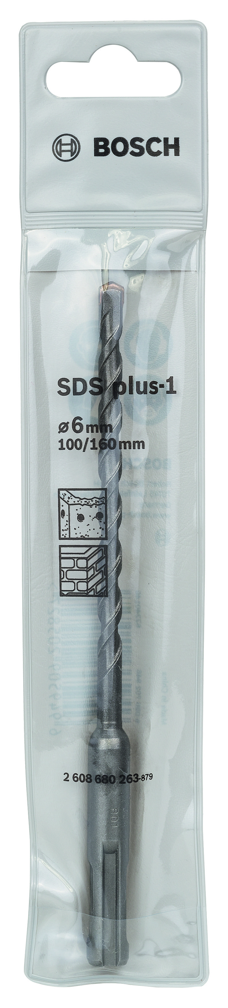Bosch SDS-Plus-1 K-Delici Ucu 6*160 mm 1 li