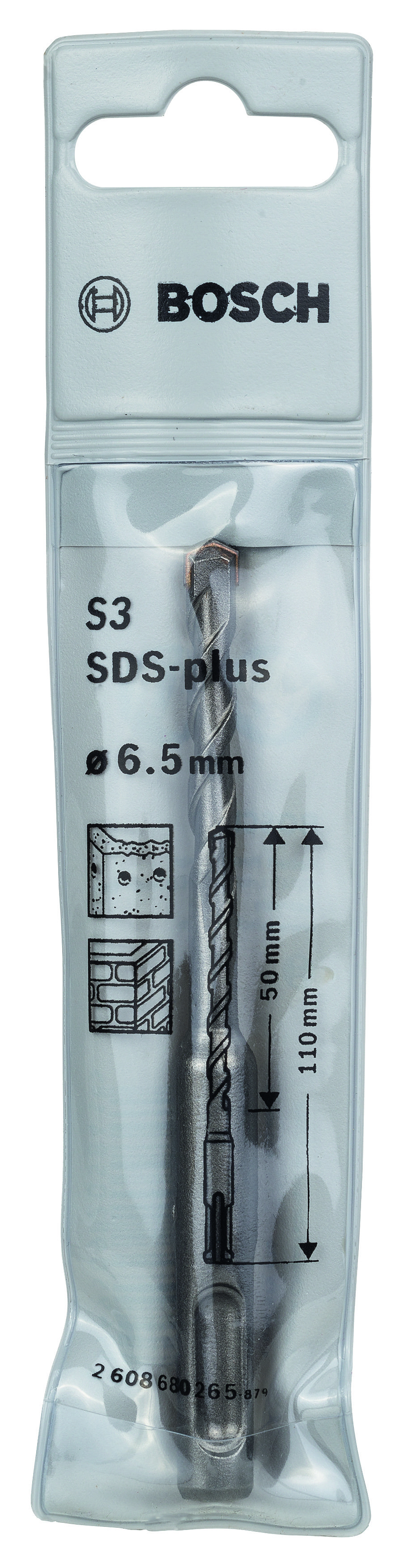 Bosch SDS-Plus-1 K-Delici Ucu 6.5*110 mm 1 li