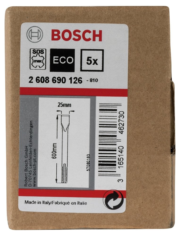 Bosch PRO SDS-Max-4C Yassı Keski 600*25 mm 5 li