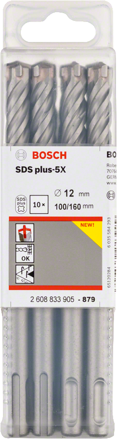 Bosch PRO SDS-Plus-5X K-Delici Ucu 12*160 mm 10 lu