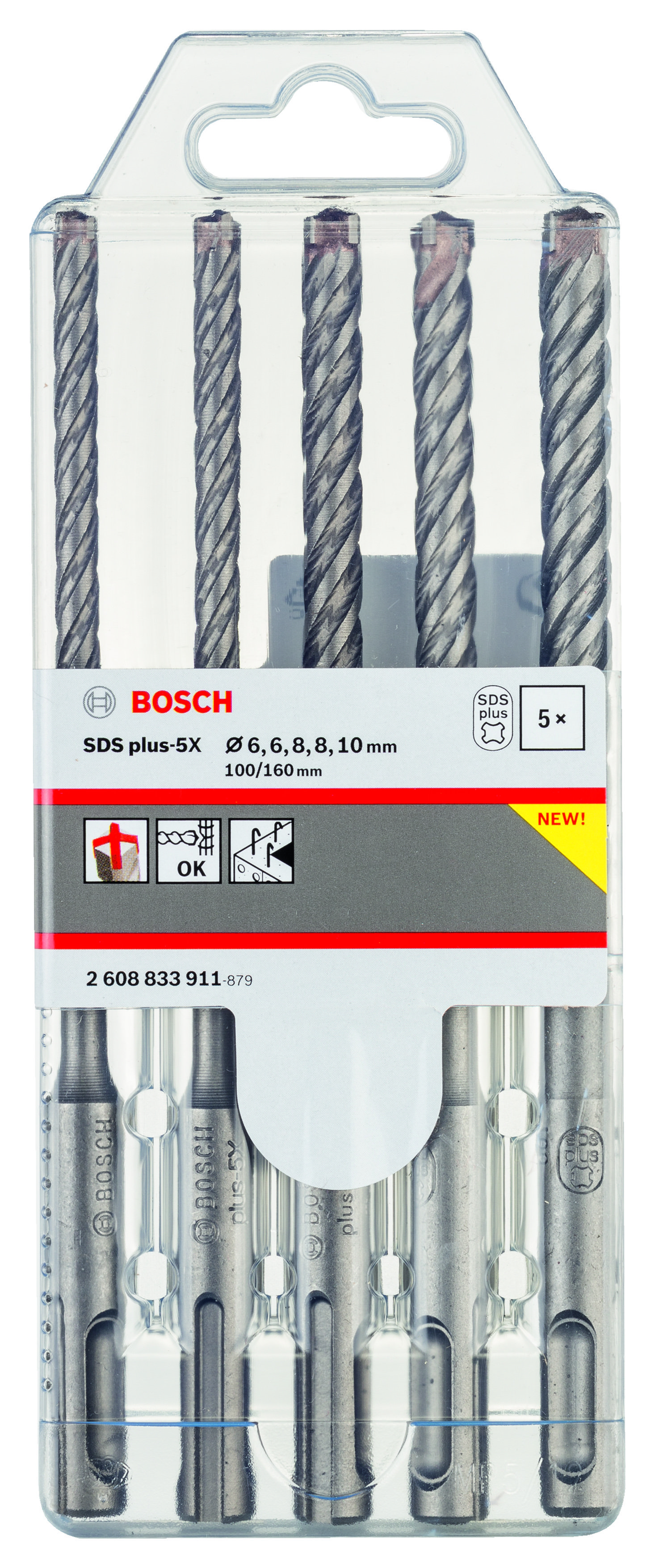 Bosch PRO SDS-Plus-5X K-Delici Uç 5li Set Ø6-10