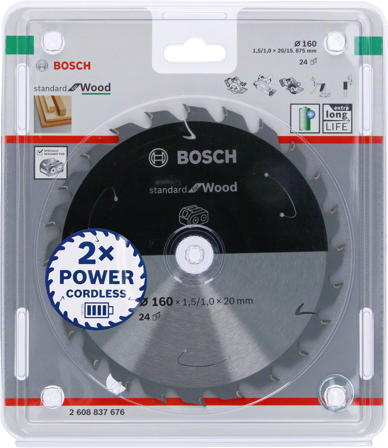 Bosch PRO Wood Daire Test. Bıç. 160*20 mm 24 D E/C