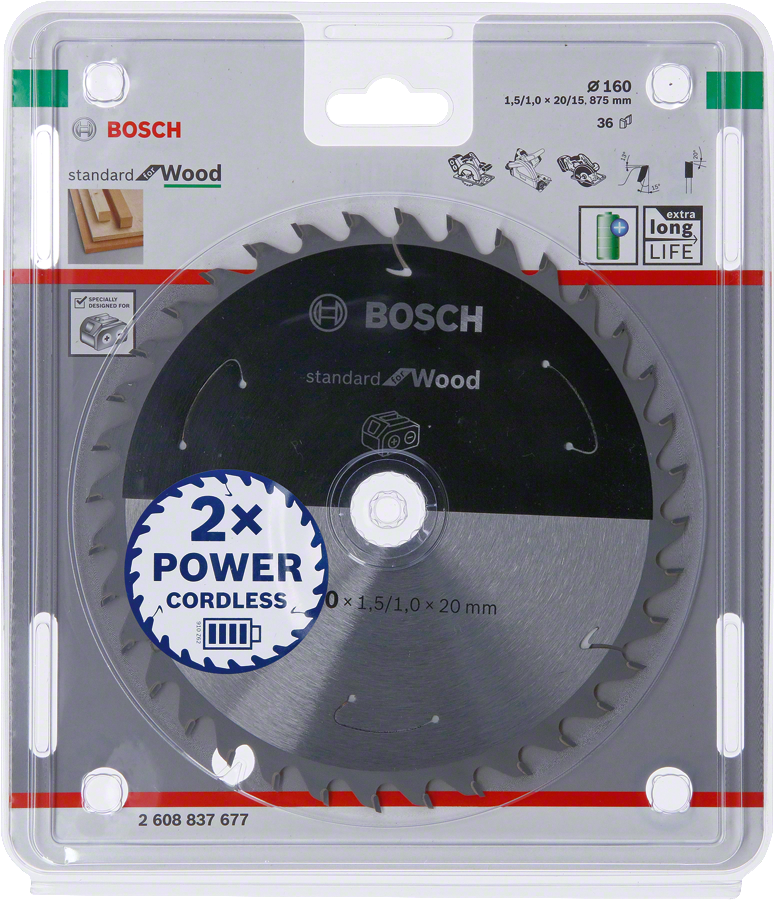 Bosch PRO Wood Daire Test. Bıç. 160*20 mm 36 D E/C