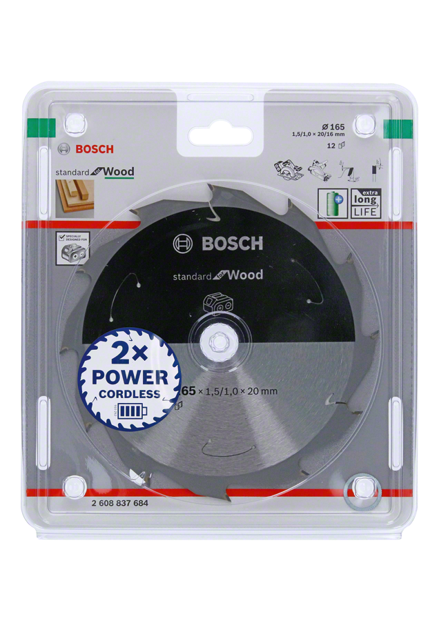 Bosch PRO Wood Daire Test. Bıç. 165*20 mm 12 D E/C