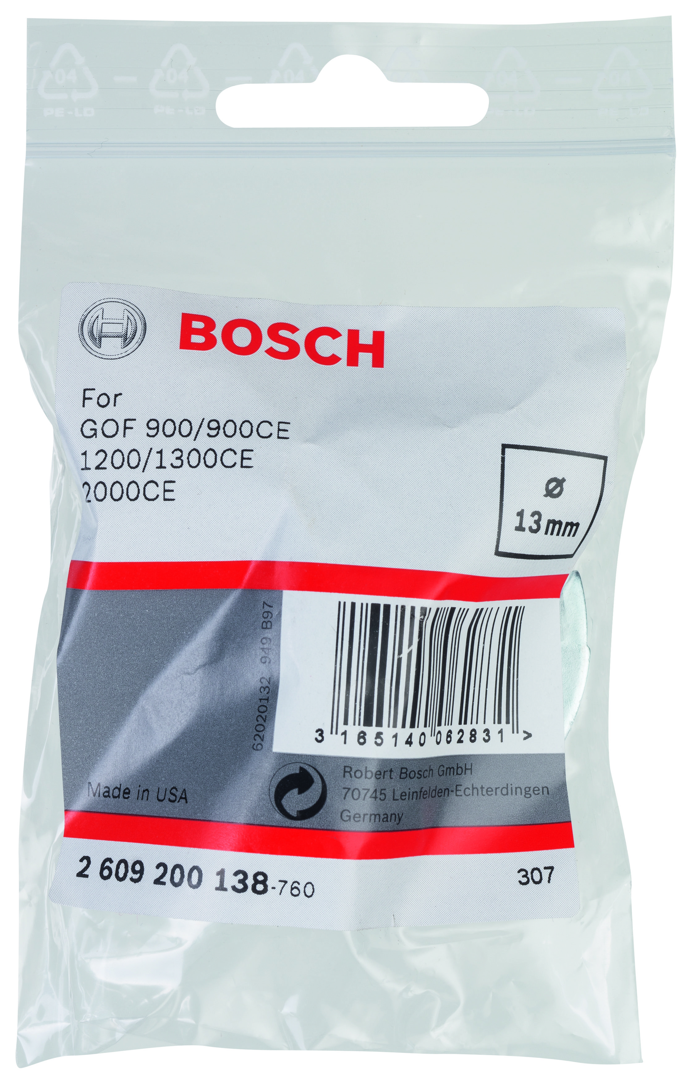 Bosch Freze Kopyalama Sablonu 13 mm