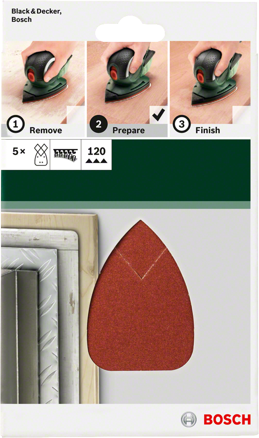 Bosch DIY 93*135 mm B&D Mouse Univ. 120 K 5 li