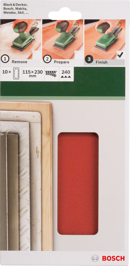 Bosch DIY 115*230 mmVelc.Zımp.14 D.240 K.10 lu