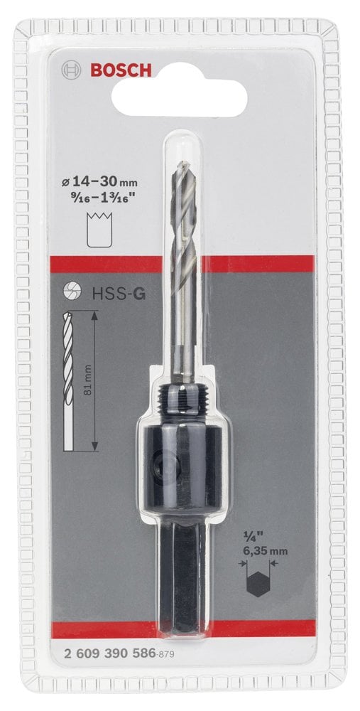 Bosch Standart 6,35mm HEX Panç Adaptör 14-30mm