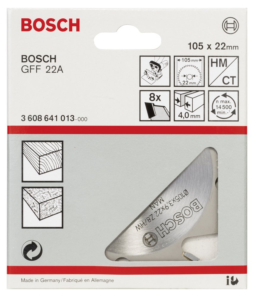 Bosch GFF 22 A Kesici Bıçak 105*4 mm 8 D